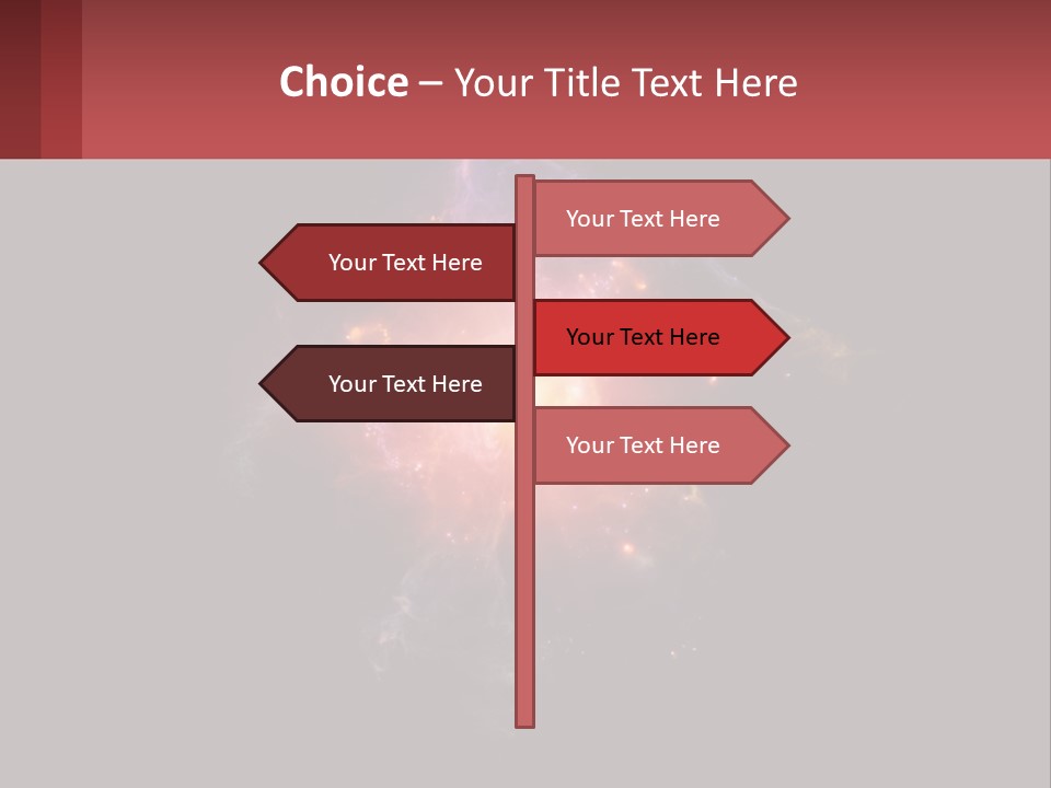 A Colorful Explosion Of Light On A Black Background PowerPoint Template
