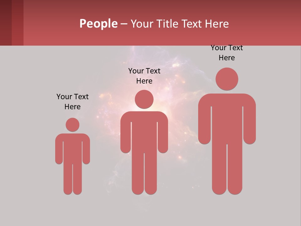 A Colorful Explosion Of Light On A Black Background PowerPoint Template