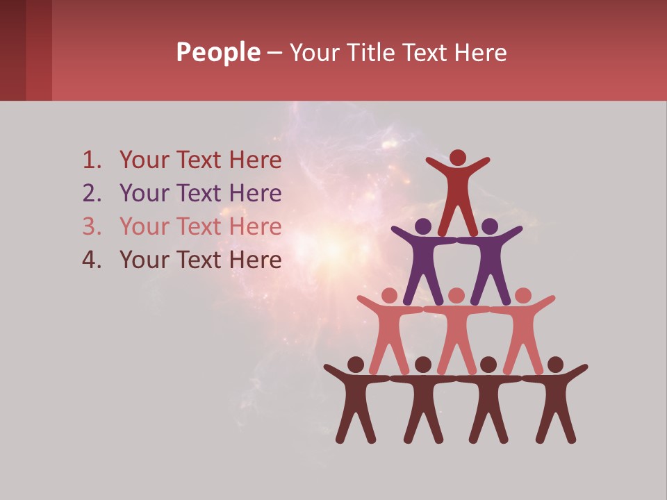 A Colorful Explosion Of Light On A Black Background PowerPoint Template