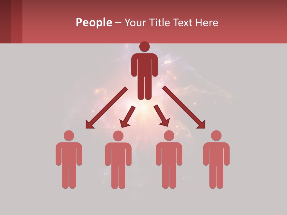 A Colorful Explosion Of Light On A Black Background PowerPoint Template