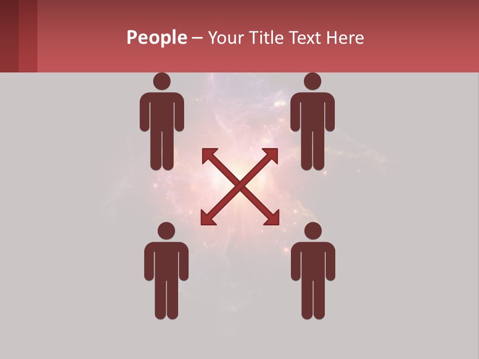 A Colorful Explosion Of Light On A Black Background PowerPoint Template