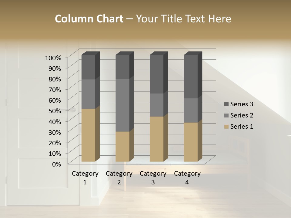 A Room With A Bed And A Door In It PowerPoint Template