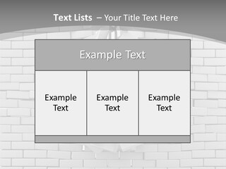 A Ball Is Breaking Through A Brick Wall PowerPoint Template