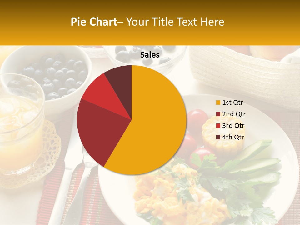 A Plate Of Food On A Table With A Glass Of Orange Juice PowerPoint Template