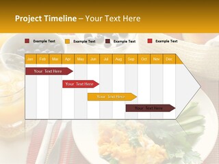 A Plate Of Food On A Table With A Glass Of Orange Juice PowerPoint Template