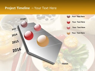 A Plate Of Food On A Table With A Glass Of Orange Juice PowerPoint Template