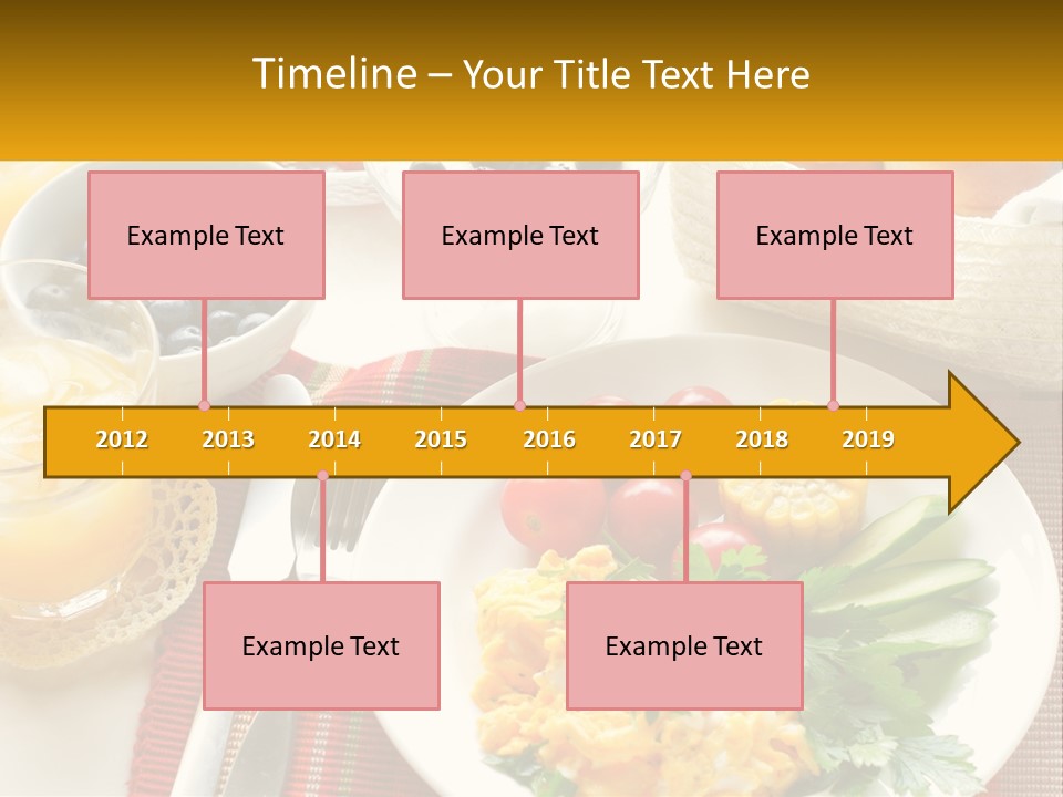 A Plate Of Food On A Table With A Glass Of Orange Juice PowerPoint Template