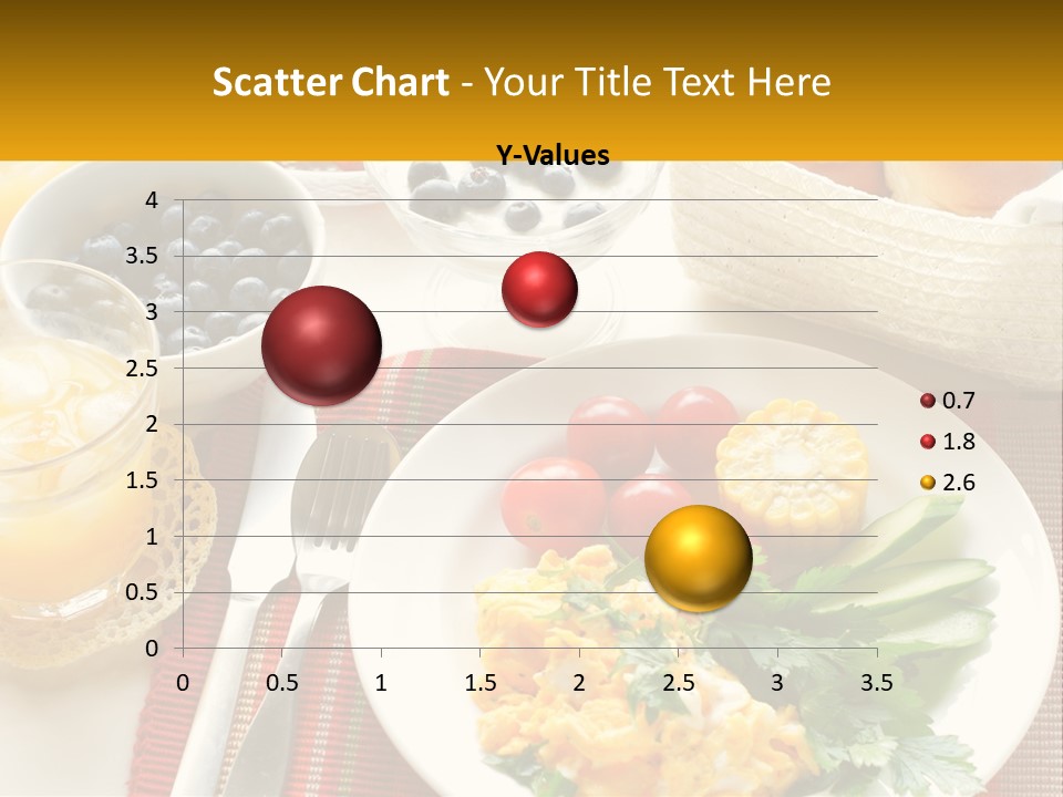 A Plate Of Food On A Table With A Glass Of Orange Juice PowerPoint Template