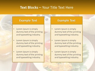 A Plate Of Food On A Table With A Glass Of Orange Juice PowerPoint Template