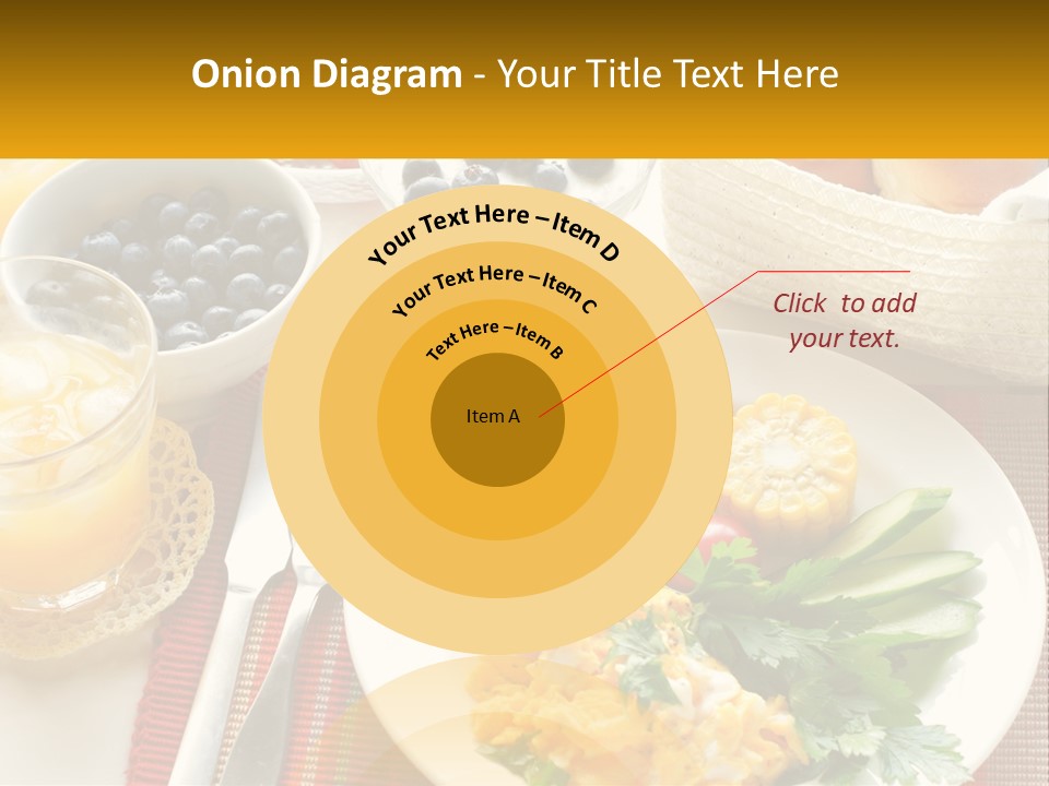 A Plate Of Food On A Table With A Glass Of Orange Juice PowerPoint Template