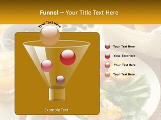 A Plate Of Food On A Table With A Glass Of Orange Juice PowerPoint Template