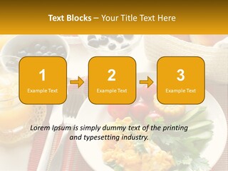A Plate Of Food On A Table With A Glass Of Orange Juice PowerPoint Template