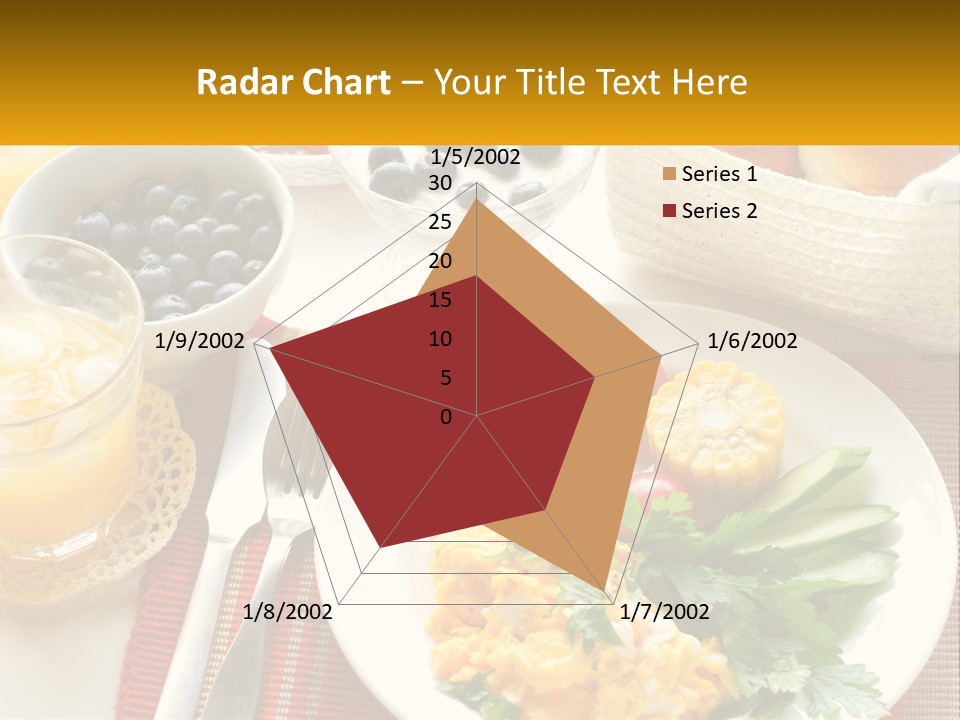 A Plate Of Food On A Table With A Glass Of Orange Juice PowerPoint Template
