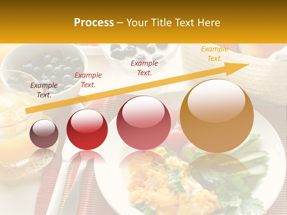 A Plate Of Food On A Table With A Glass Of Orange Juice PowerPoint Template