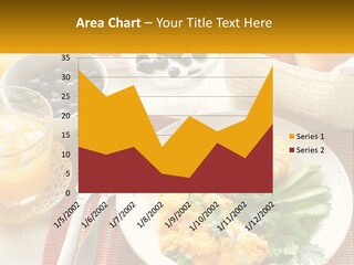 A Plate Of Food On A Table With A Glass Of Orange Juice PowerPoint Template
