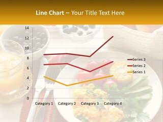 A Plate Of Food On A Table With A Glass Of Orange Juice PowerPoint Template