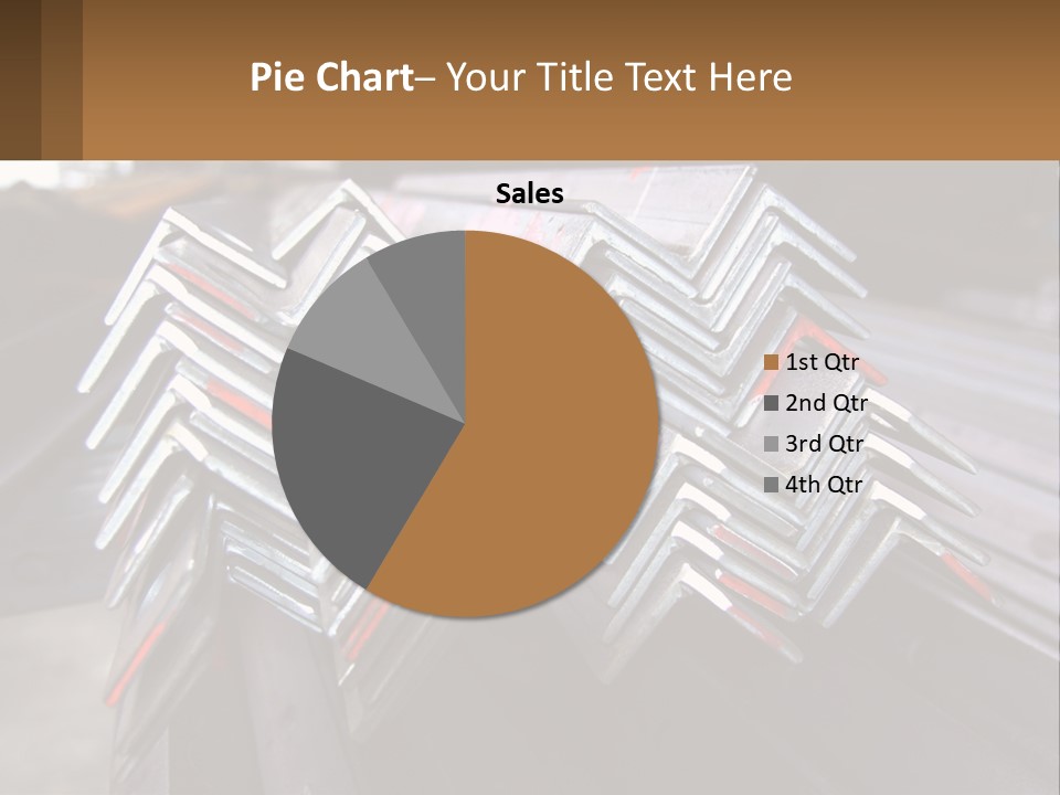 A Bunch Of Metal Bars Stacked On Top Of Each Other PowerPoint Template