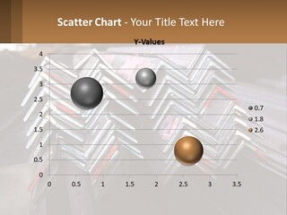 A Bunch Of Metal Bars Stacked On Top Of Each Other PowerPoint Template