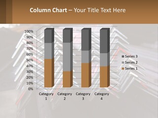 A Bunch Of Metal Bars Stacked On Top Of Each Other PowerPoint Template