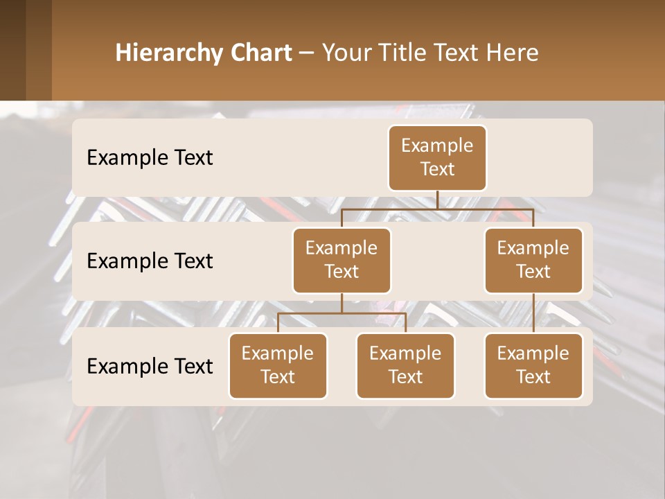 A Bunch Of Metal Bars Stacked On Top Of Each Other PowerPoint Template