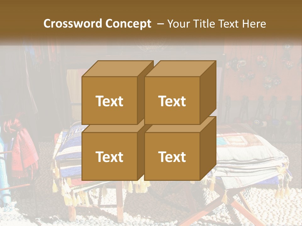 A Room Filled With Lots Of Different Colored Items PowerPoint Template