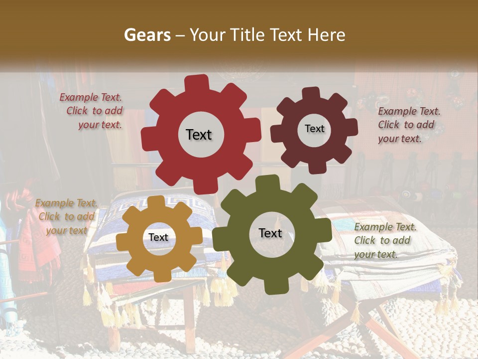 A Room Filled With Lots Of Different Colored Items PowerPoint Template