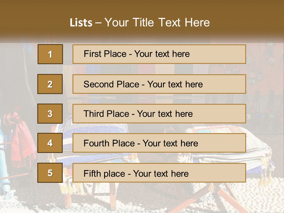 A Room Filled With Lots Of Different Colored Items PowerPoint Template