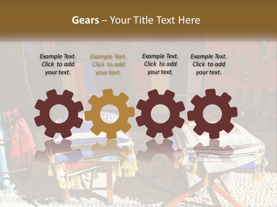 A Room Filled With Lots Of Different Colored Items PowerPoint Template