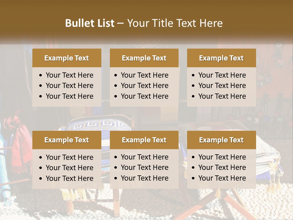 A Room Filled With Lots Of Different Colored Items PowerPoint Template