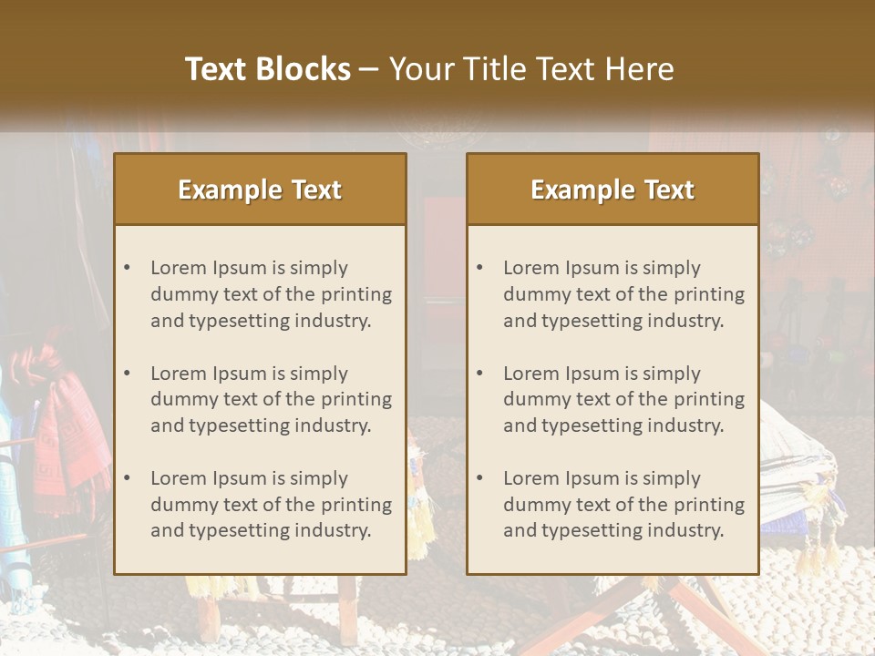 A Room Filled With Lots Of Different Colored Items PowerPoint Template