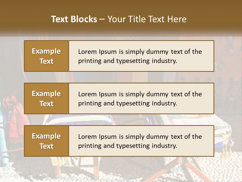 A Room Filled With Lots Of Different Colored Items PowerPoint Template