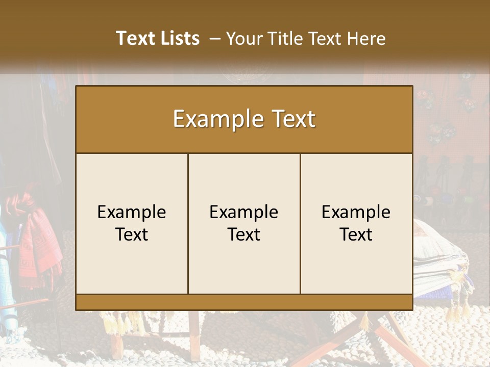 A Room Filled With Lots Of Different Colored Items PowerPoint Template