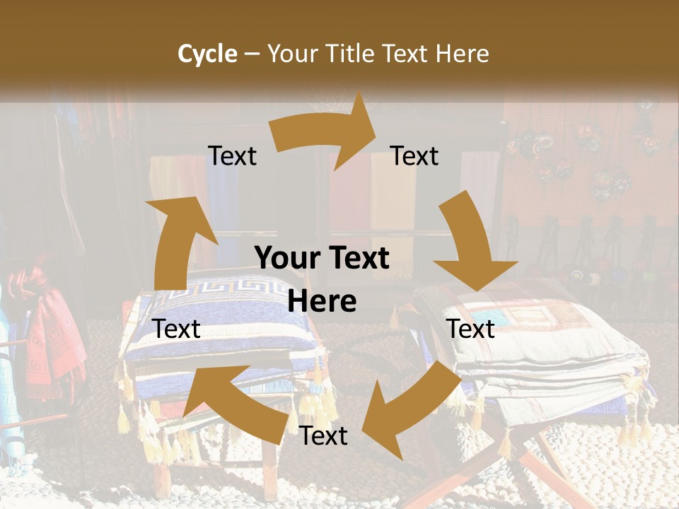 A Room Filled With Lots Of Different Colored Items PowerPoint Template