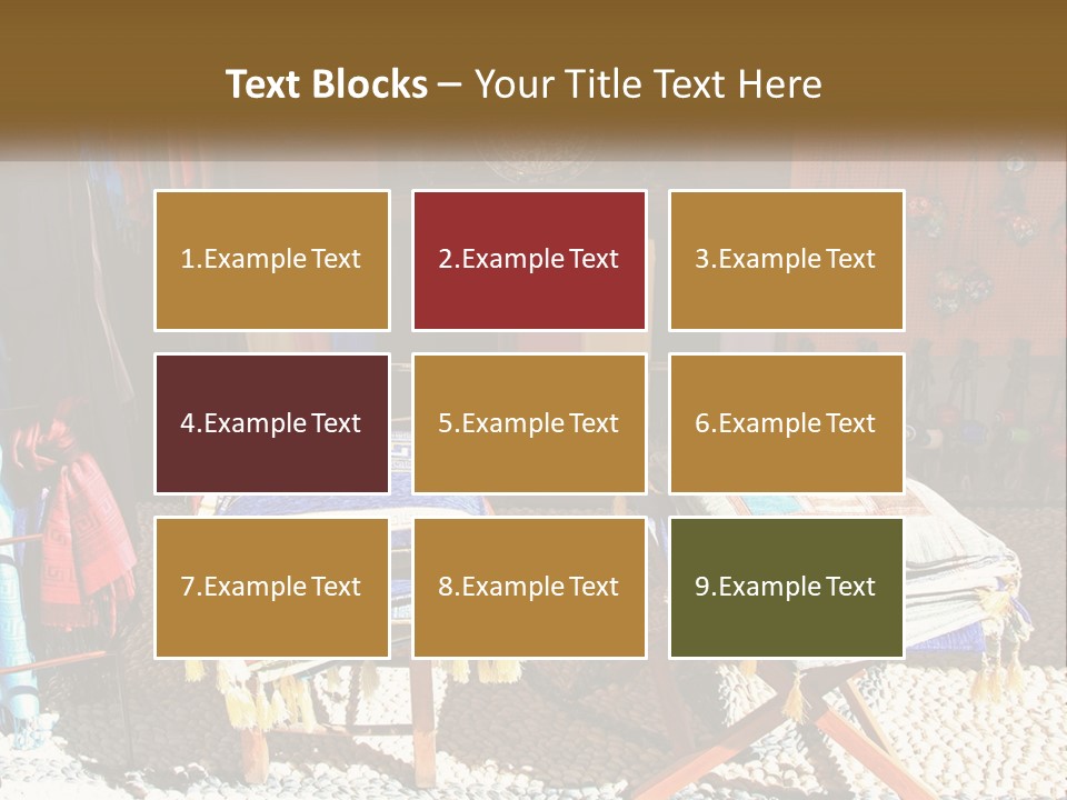 A Room Filled With Lots Of Different Colored Items PowerPoint Template