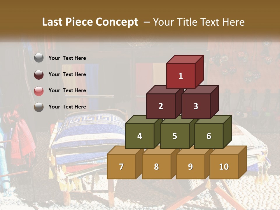 A Room Filled With Lots Of Different Colored Items PowerPoint Template