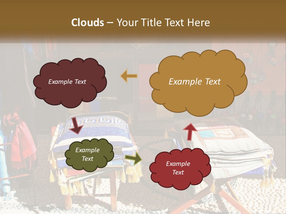 A Room Filled With Lots Of Different Colored Items PowerPoint Template