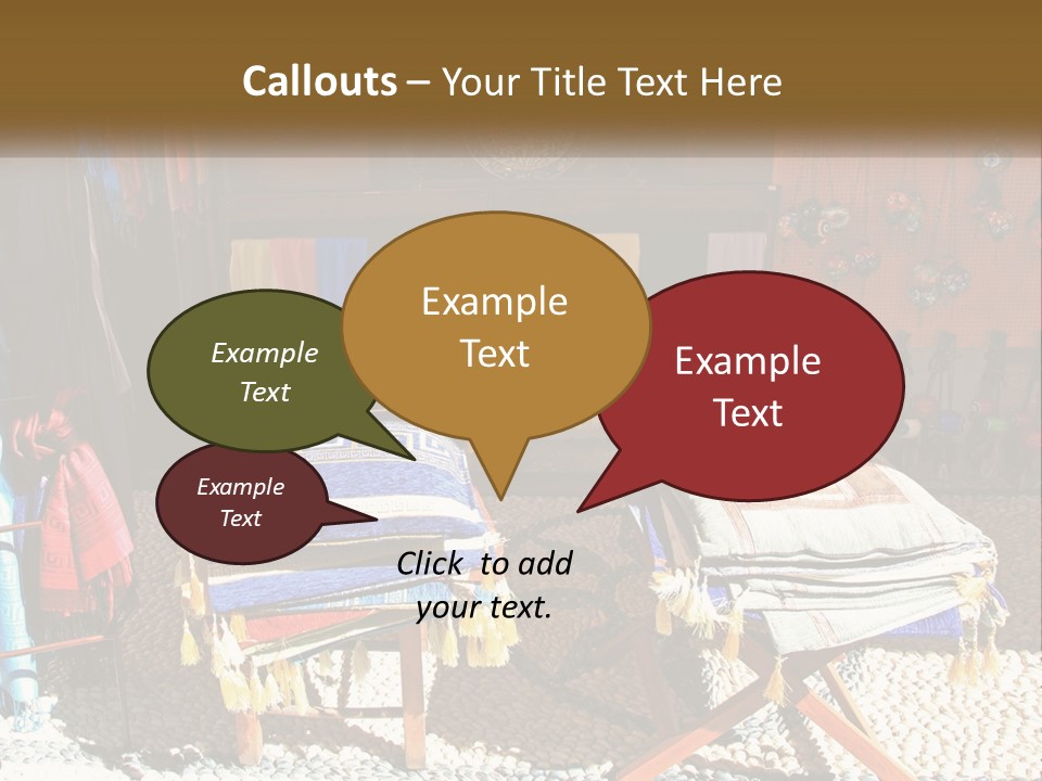 A Room Filled With Lots Of Different Colored Items PowerPoint Template