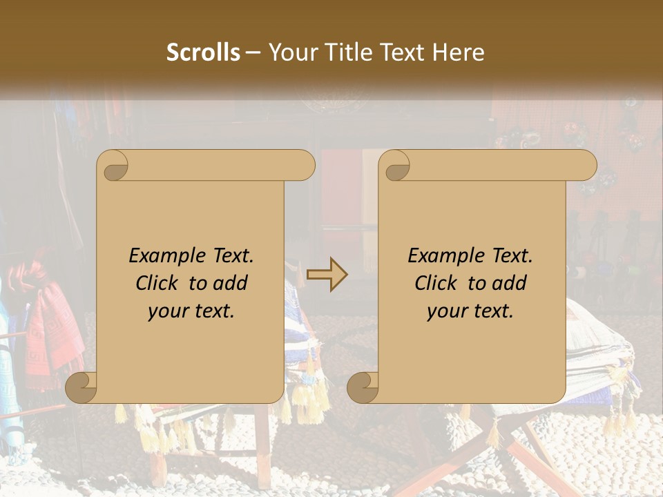 A Room Filled With Lots Of Different Colored Items PowerPoint Template