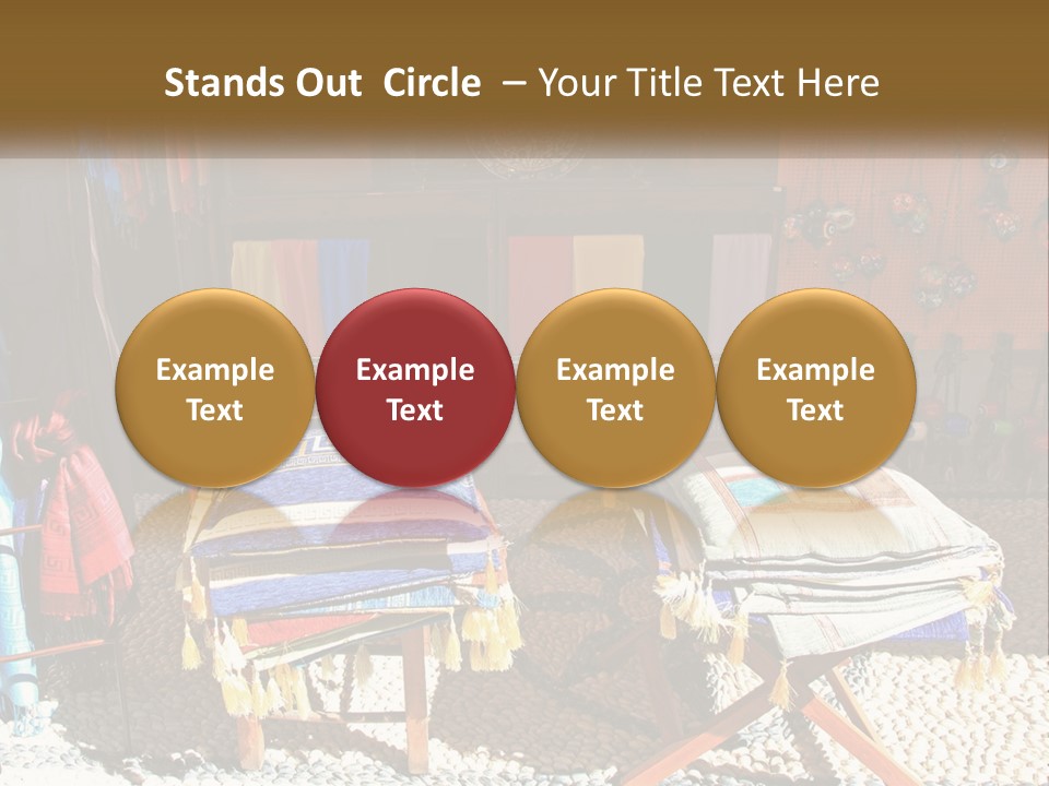 A Room Filled With Lots Of Different Colored Items PowerPoint Template