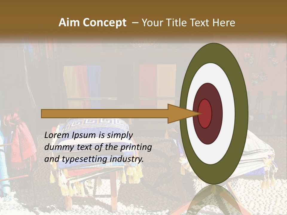 A Room Filled With Lots Of Different Colored Items PowerPoint Template