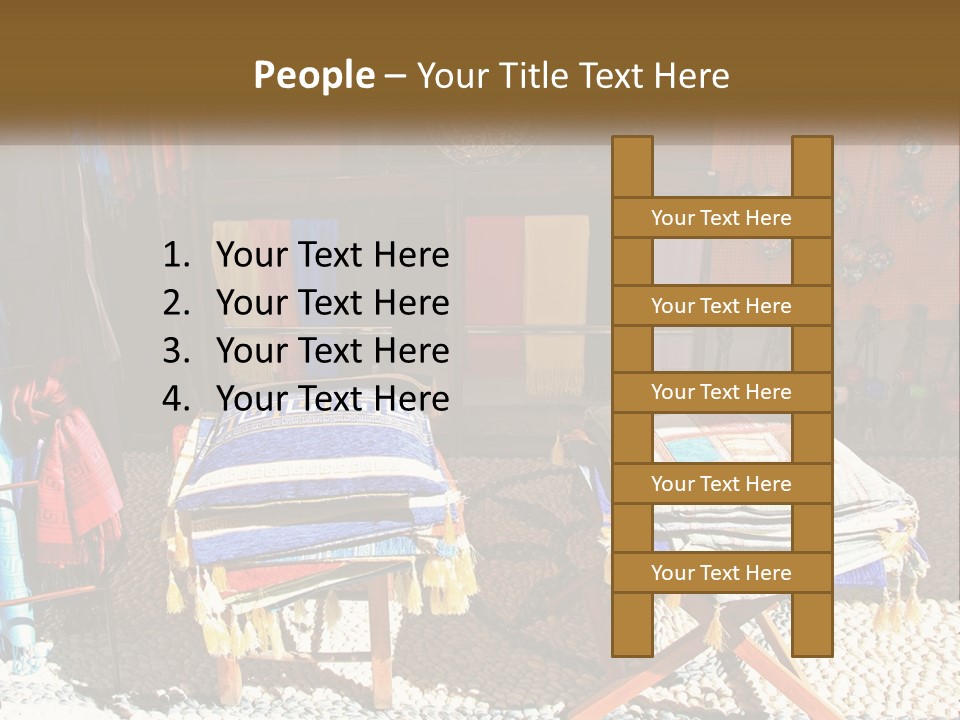 A Room Filled With Lots Of Different Colored Items PowerPoint Template