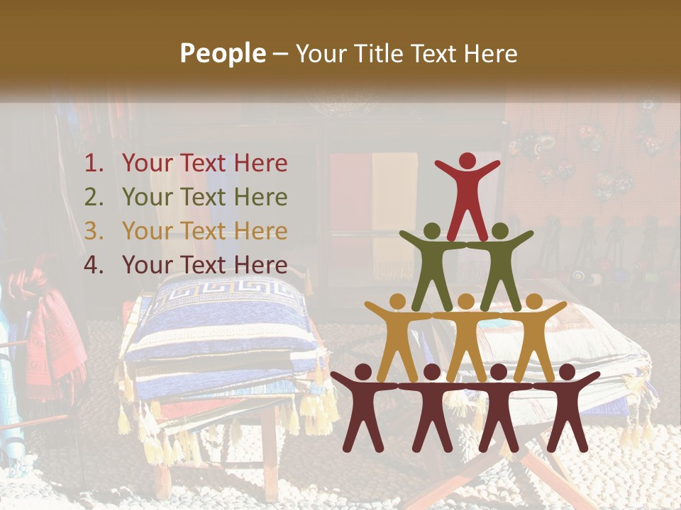 A Room Filled With Lots Of Different Colored Items PowerPoint Template