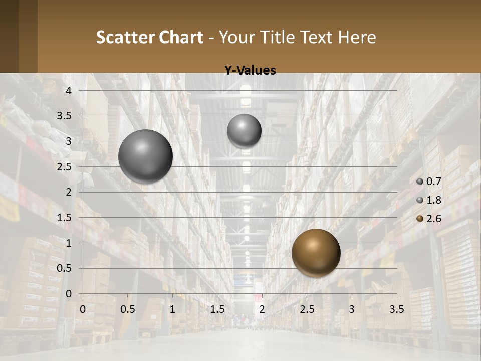A Large Warehouse Filled With Lots Of Boxes PowerPoint Template