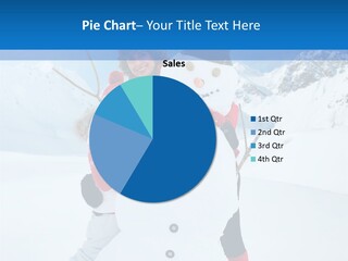 A Couple Of People Standing Next To A Snowman PowerPoint Template