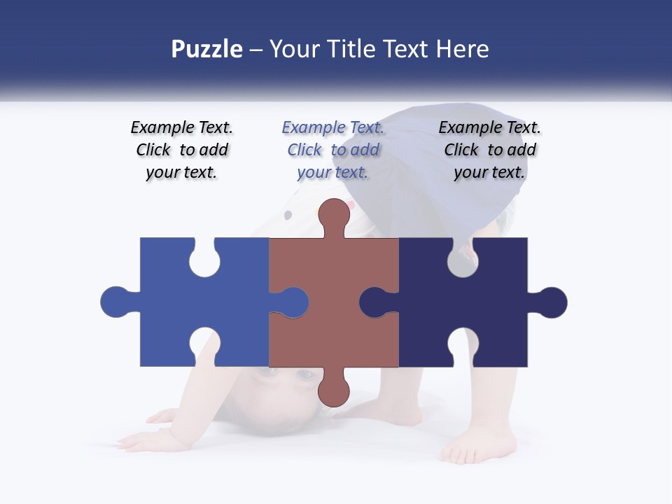 A Young Child Is Doing A Handstand On The Ground PowerPoint Template