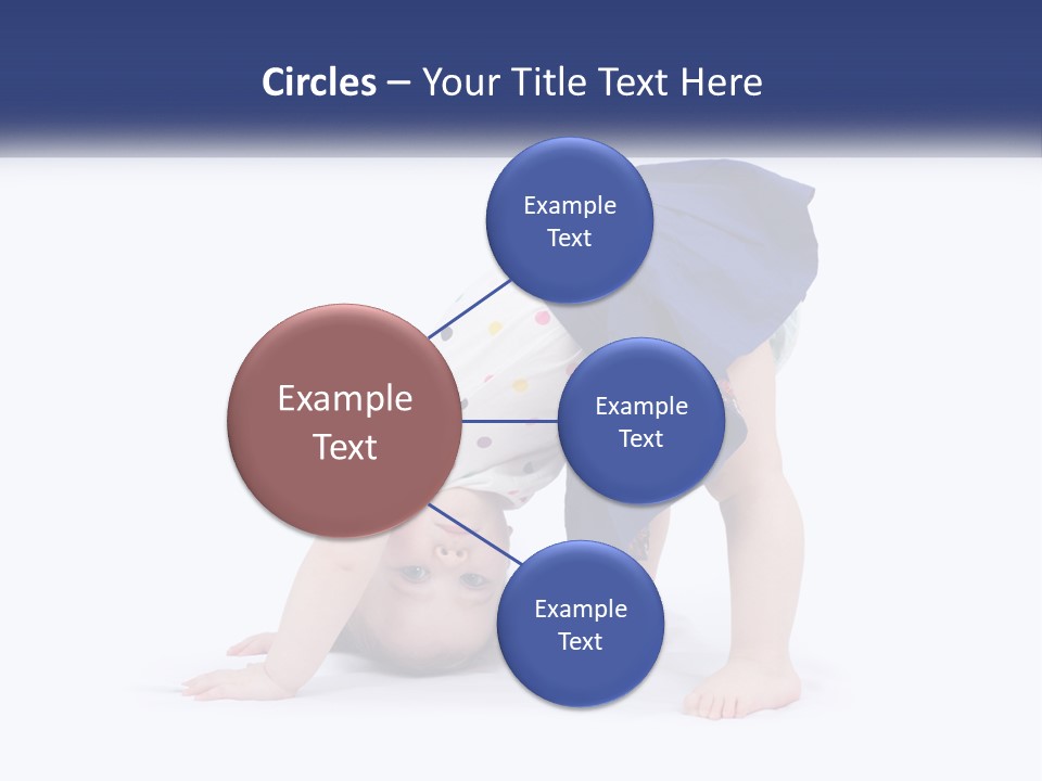 A Young Child Is Doing A Handstand On The Ground PowerPoint Template