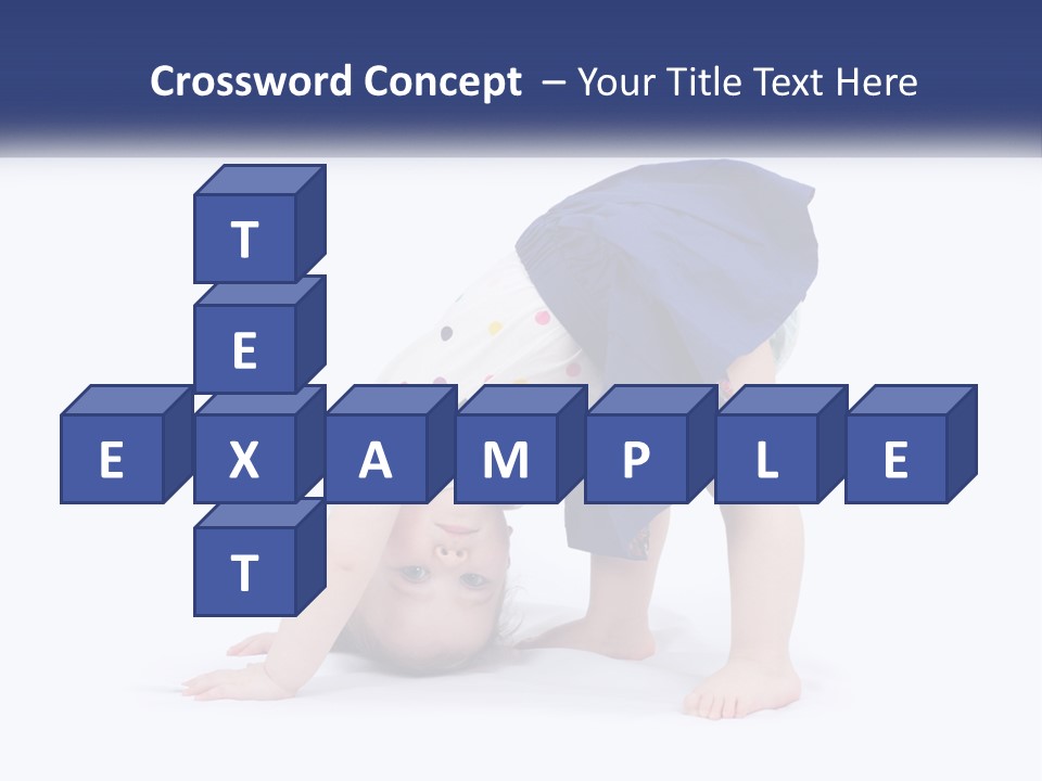 A Young Child Is Doing A Handstand On The Ground PowerPoint Template