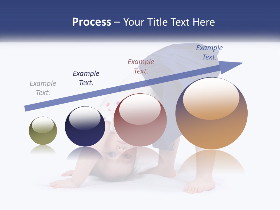 A Young Child Is Doing A Handstand On The Ground PowerPoint Template