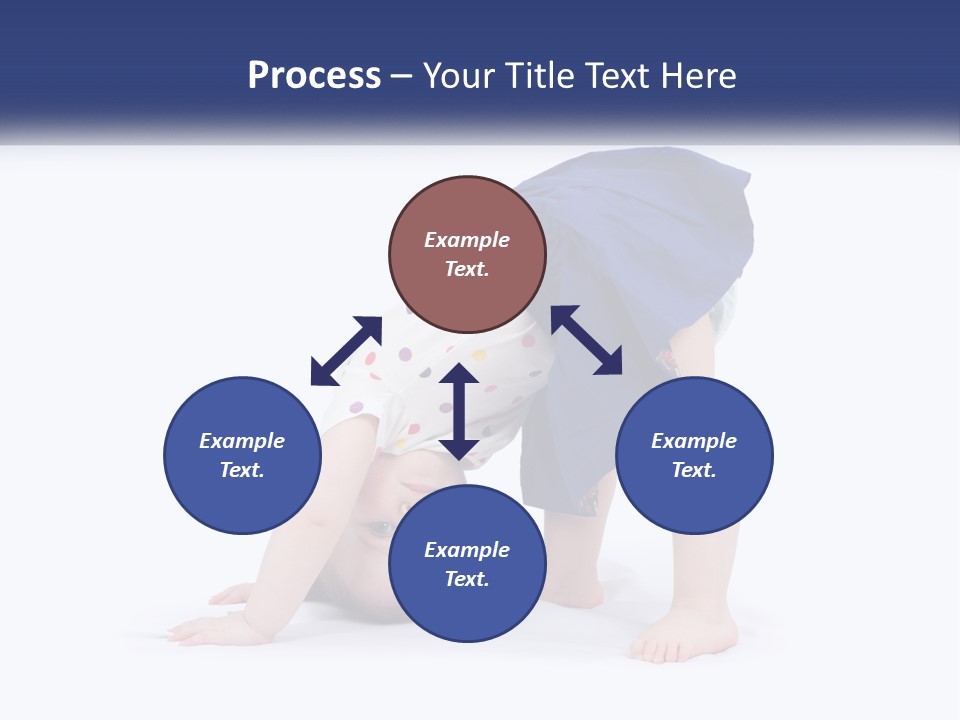 A Young Child Is Doing A Handstand On The Ground PowerPoint Template