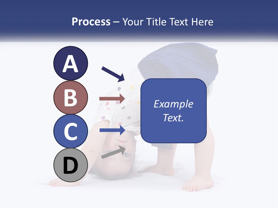 A Young Child Is Doing A Handstand On The Ground PowerPoint Template